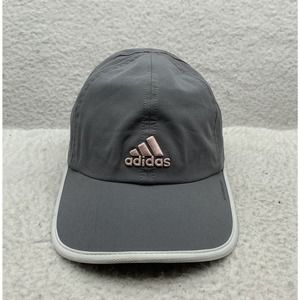 Adidas‎ Running Hat Womens OSFM Aero Ready Gray White Pink Athletic Lightweight